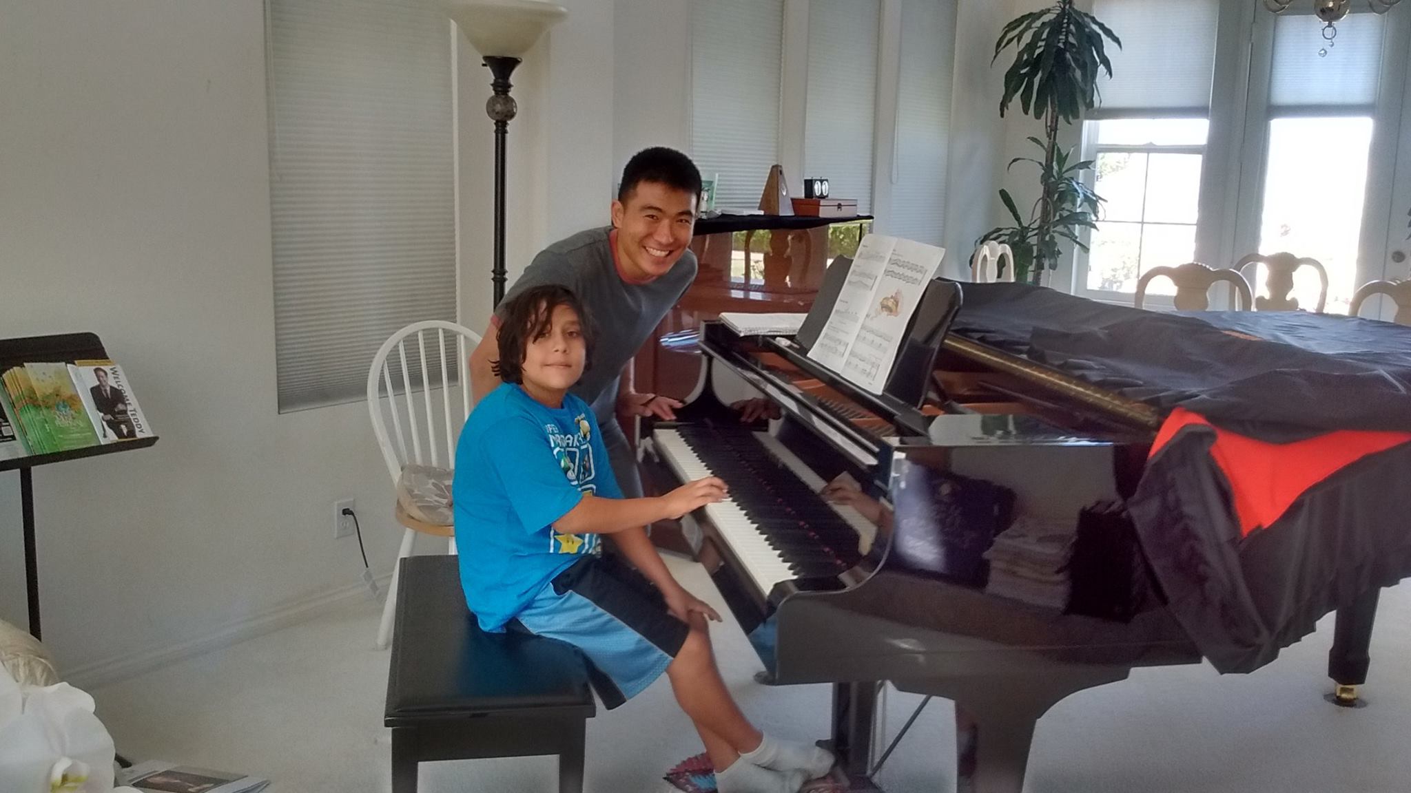 Sebastian Teaching Piano